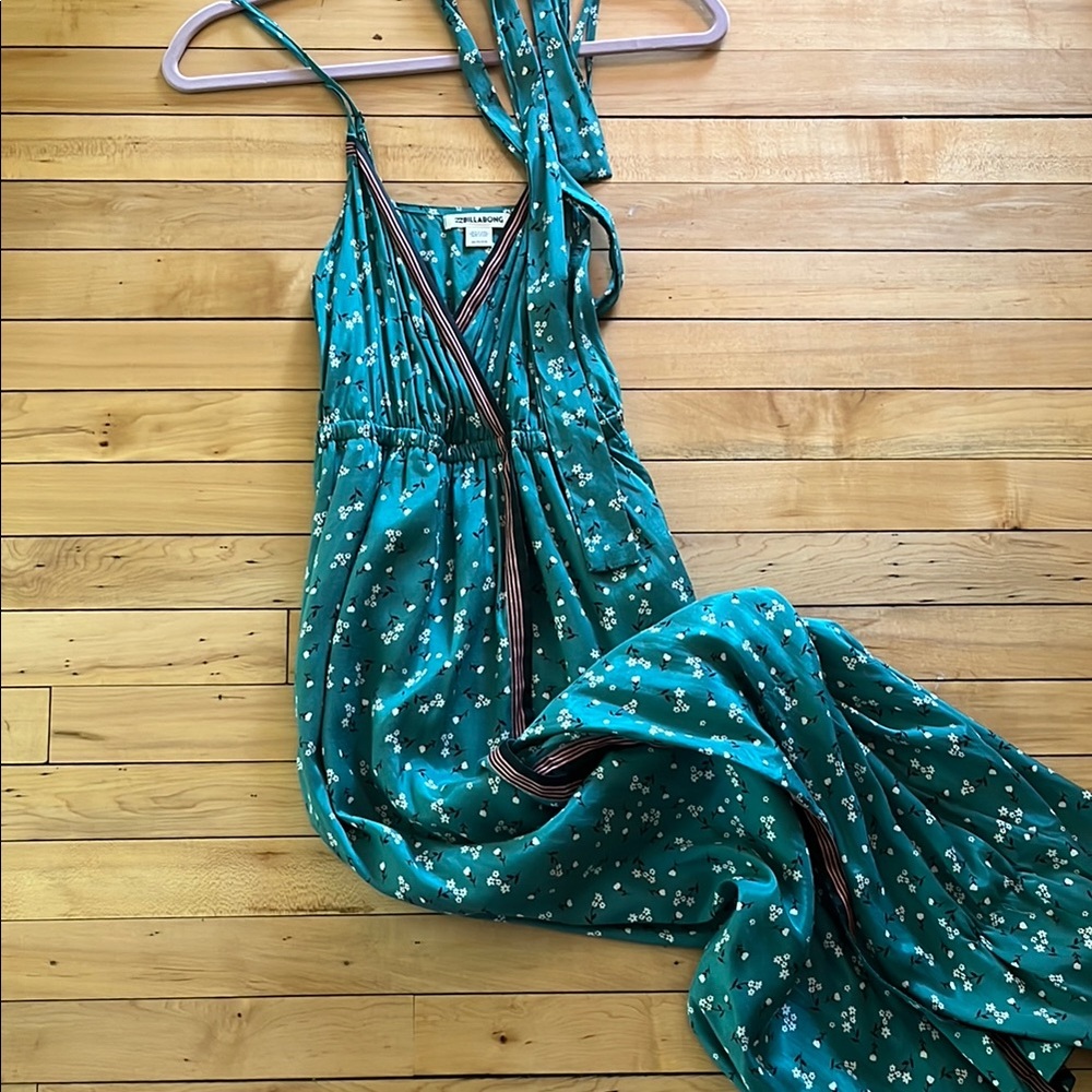 Billabong Teal Floral Maxi Dress